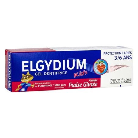 Elgydium Kids Dentifrice Fraise Givrée Enfants 3-6 ans Dents de Lait – 50ml