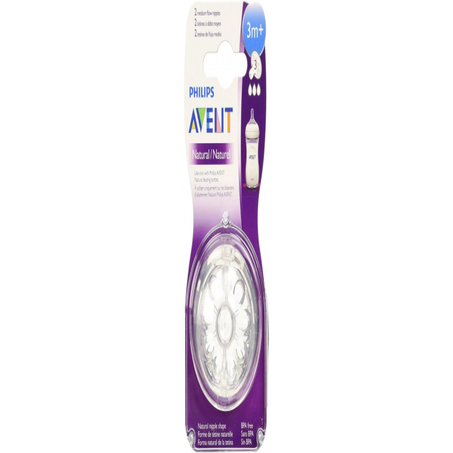 AVENT 2 TETINES NATURAL 3M+