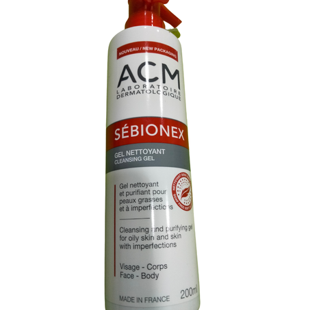 ACM SEBIONEX GEL NETTOYANT 200 ML