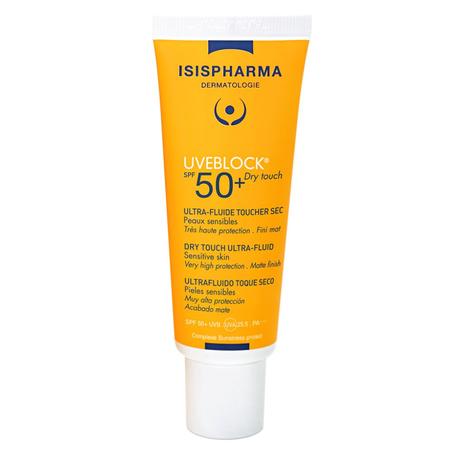 Isispharma UVEBlock Ultra-Fluide Solaire Invisible Toucher Sec Spf50 – 40ml