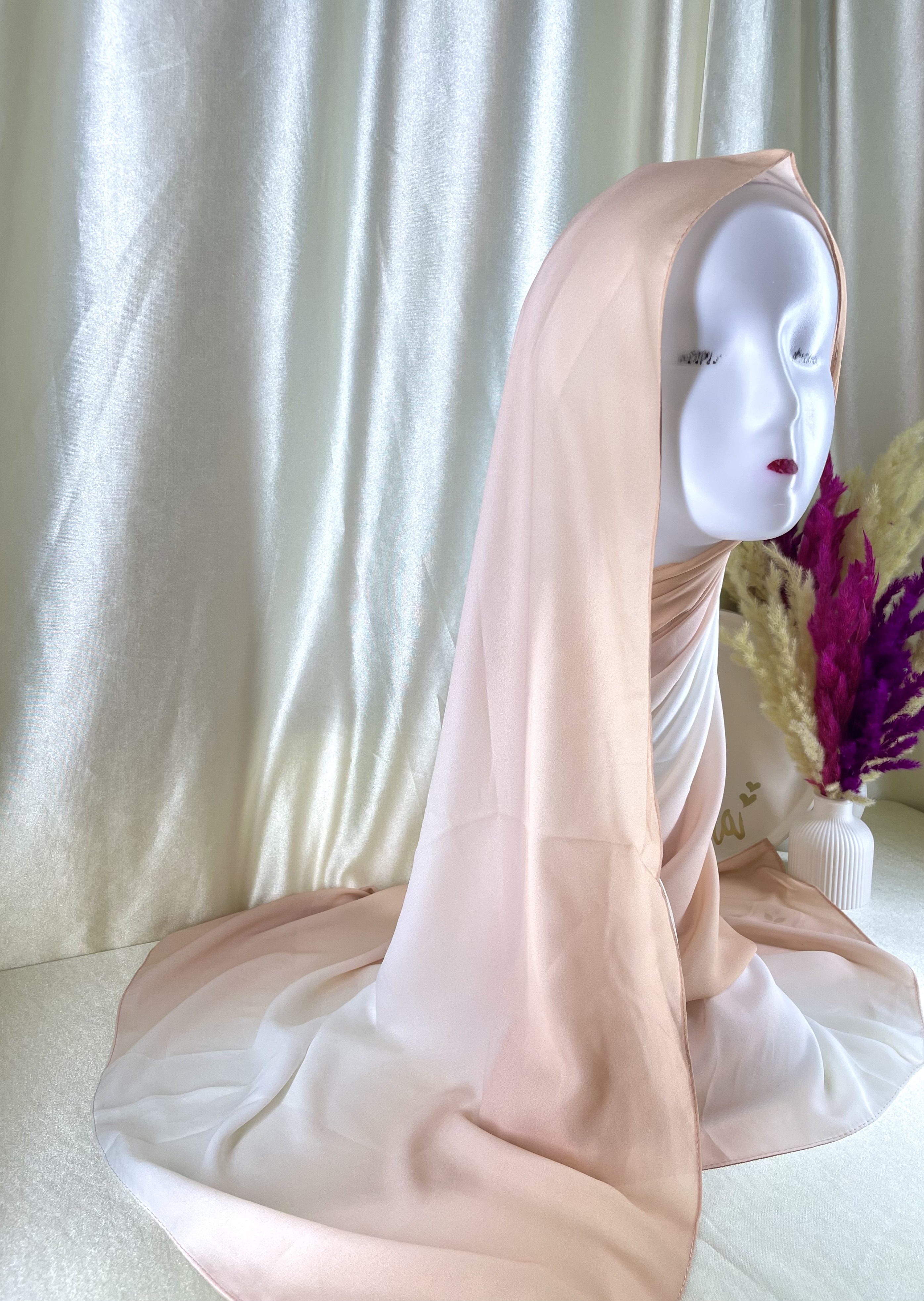 Crêpe dégradé Pêche