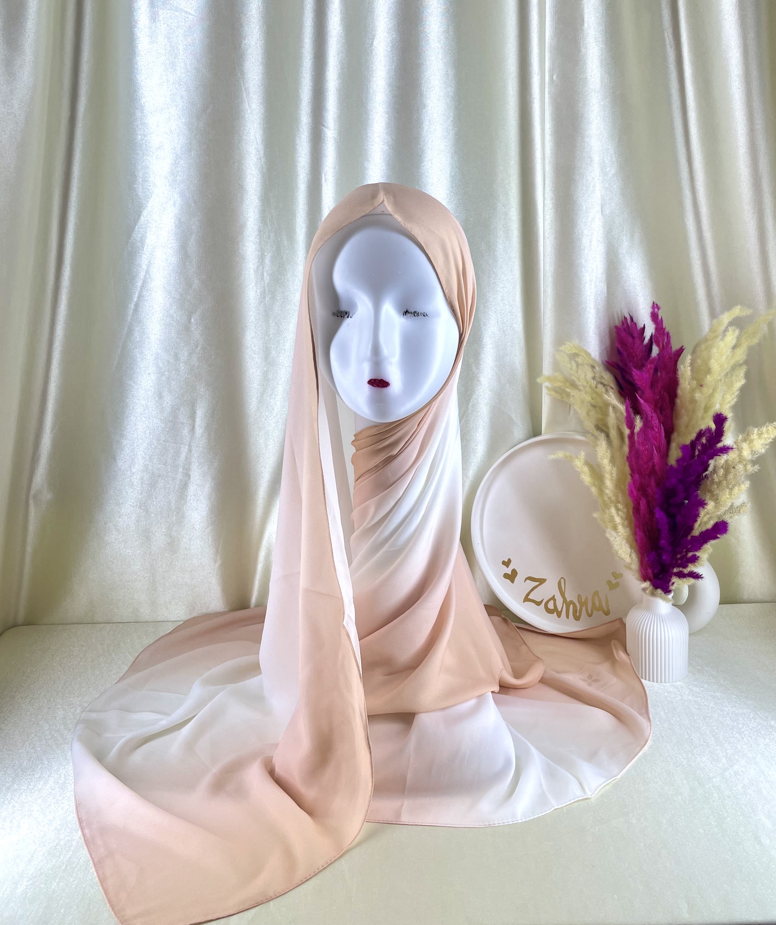 Crêpe dégradé Pêche