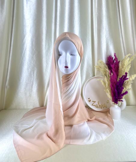 Crêpe dégradé Pêche