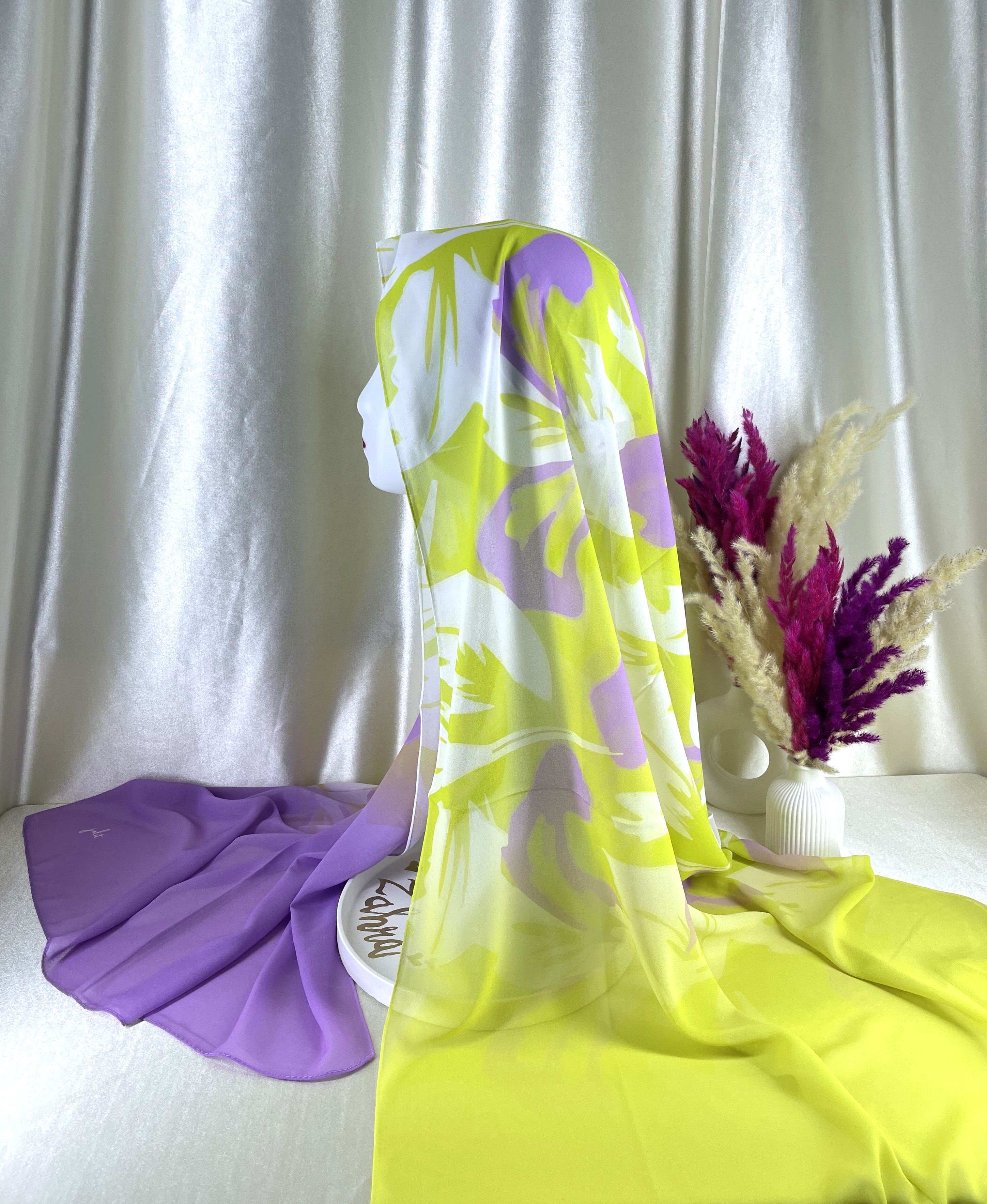 Châle Crêpe Chiffon Spring breeze