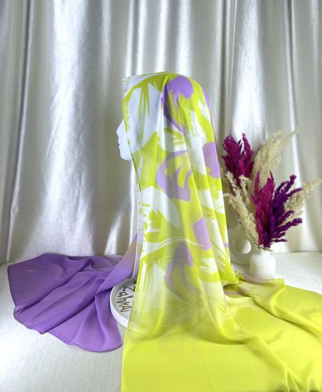 Châle Crêpe Chiffon Spring breeze