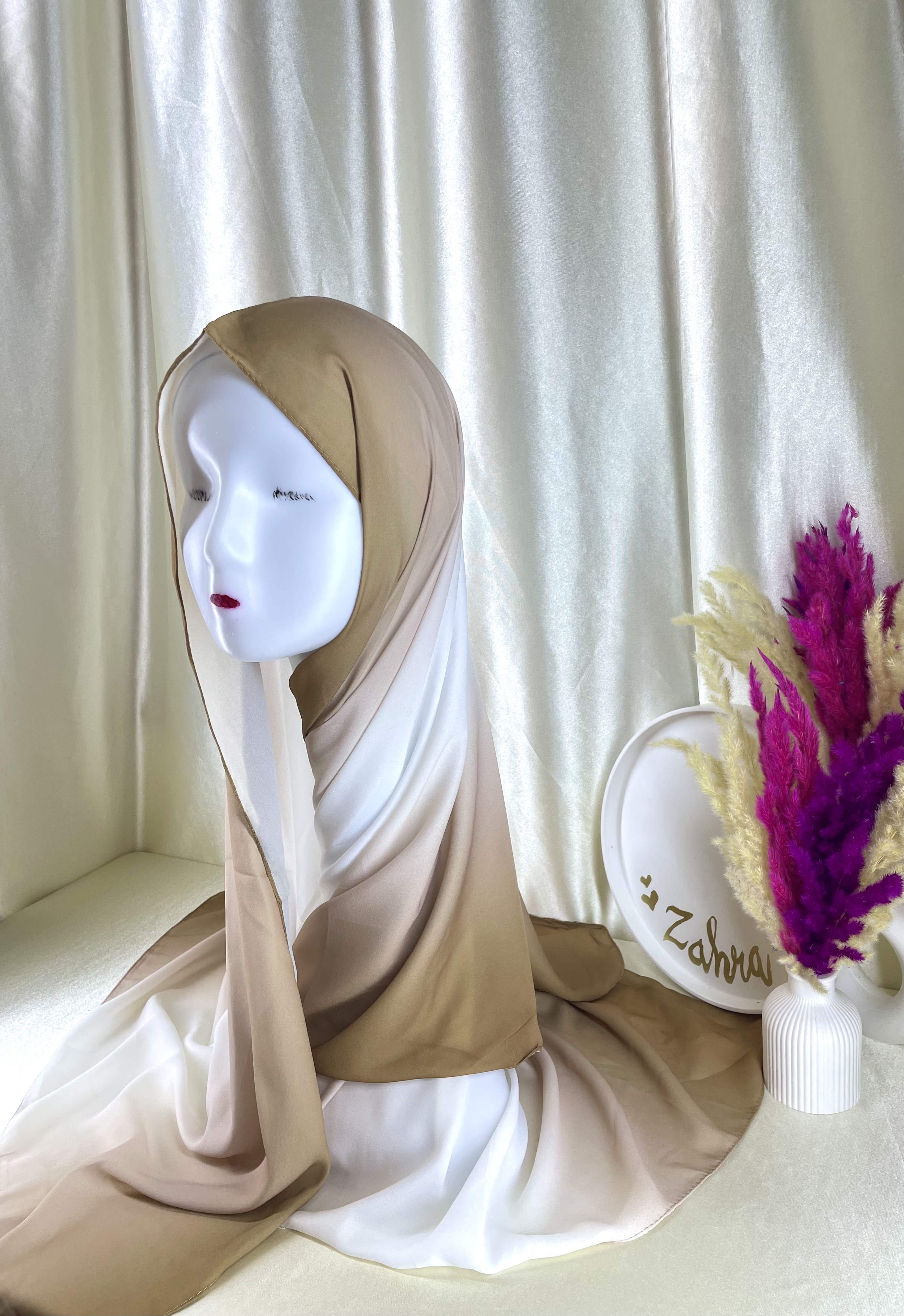 Crêpe dégradé Marron