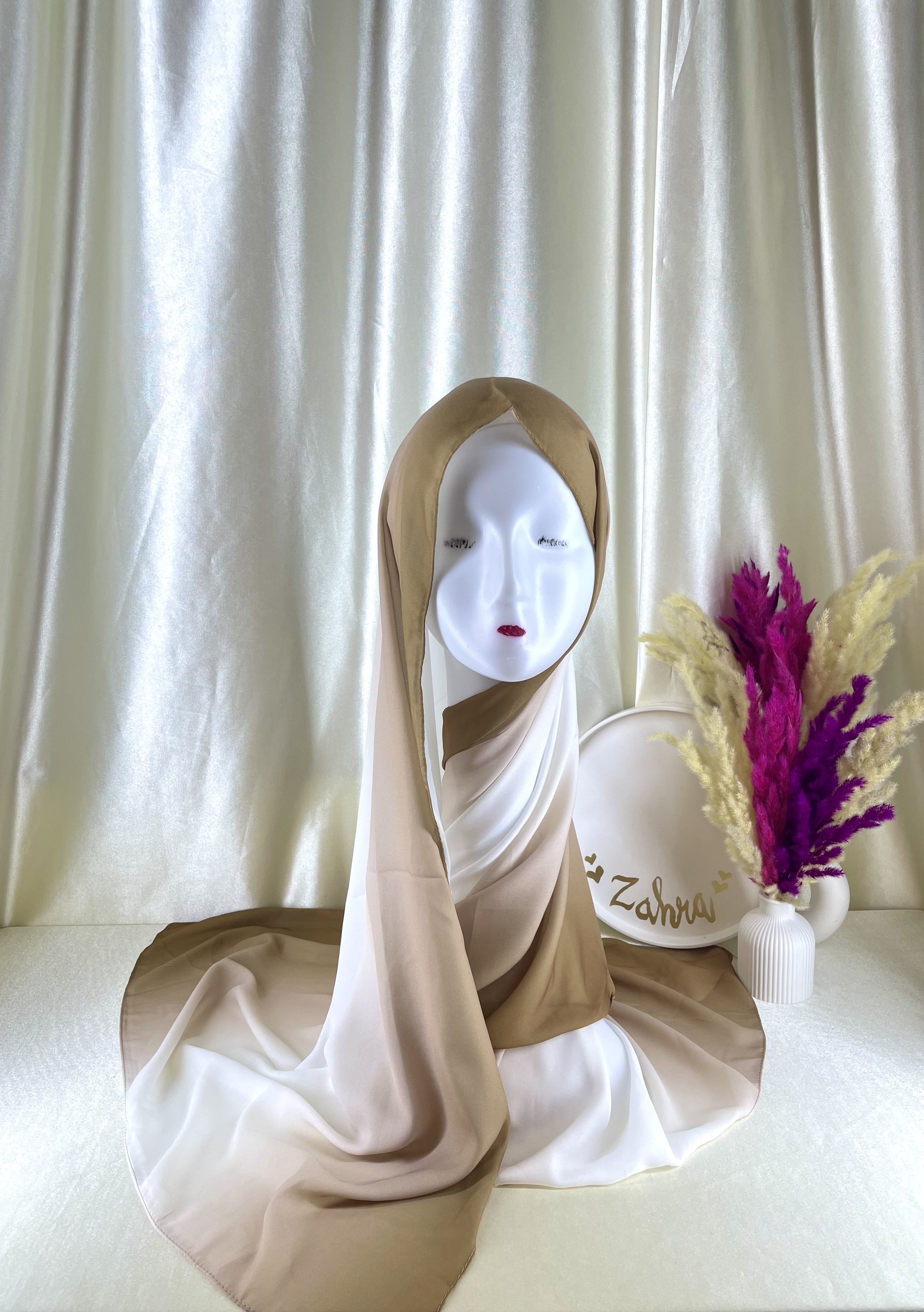 Crêpe dégradé Marron