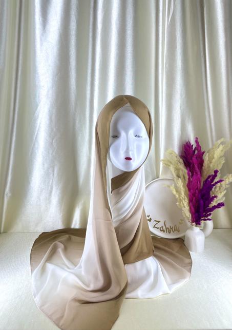 Crêpe dégradé Marron