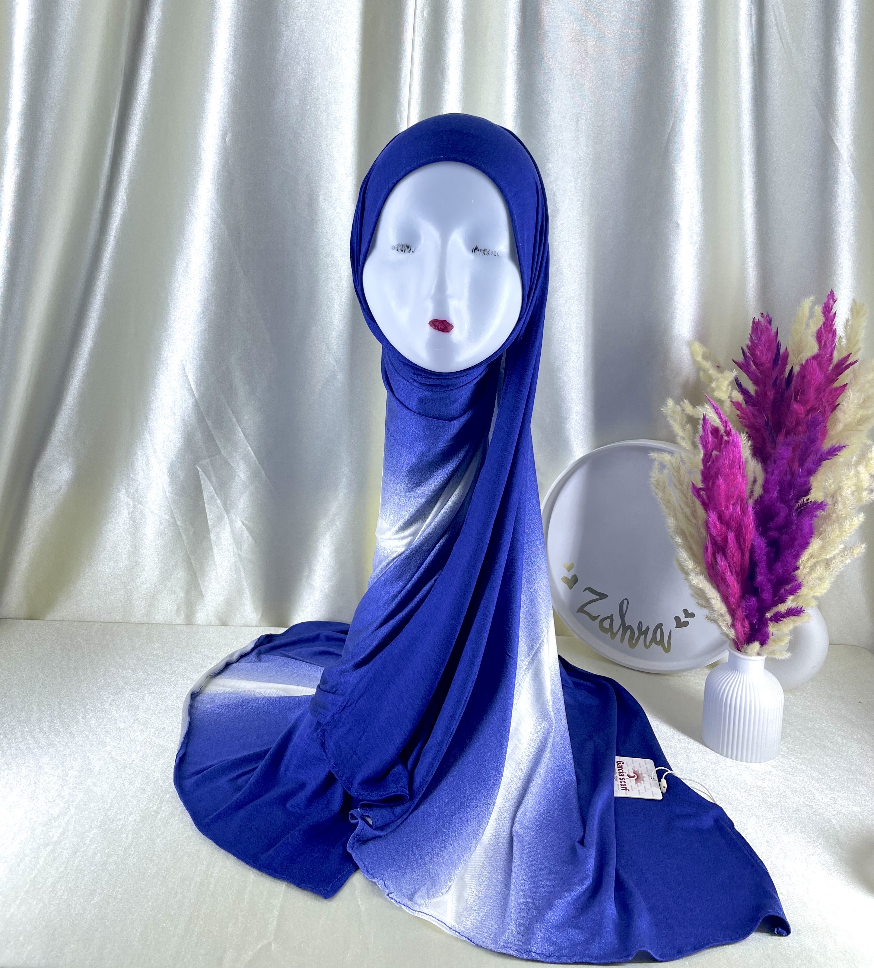 Lycra dégradé bleu marine