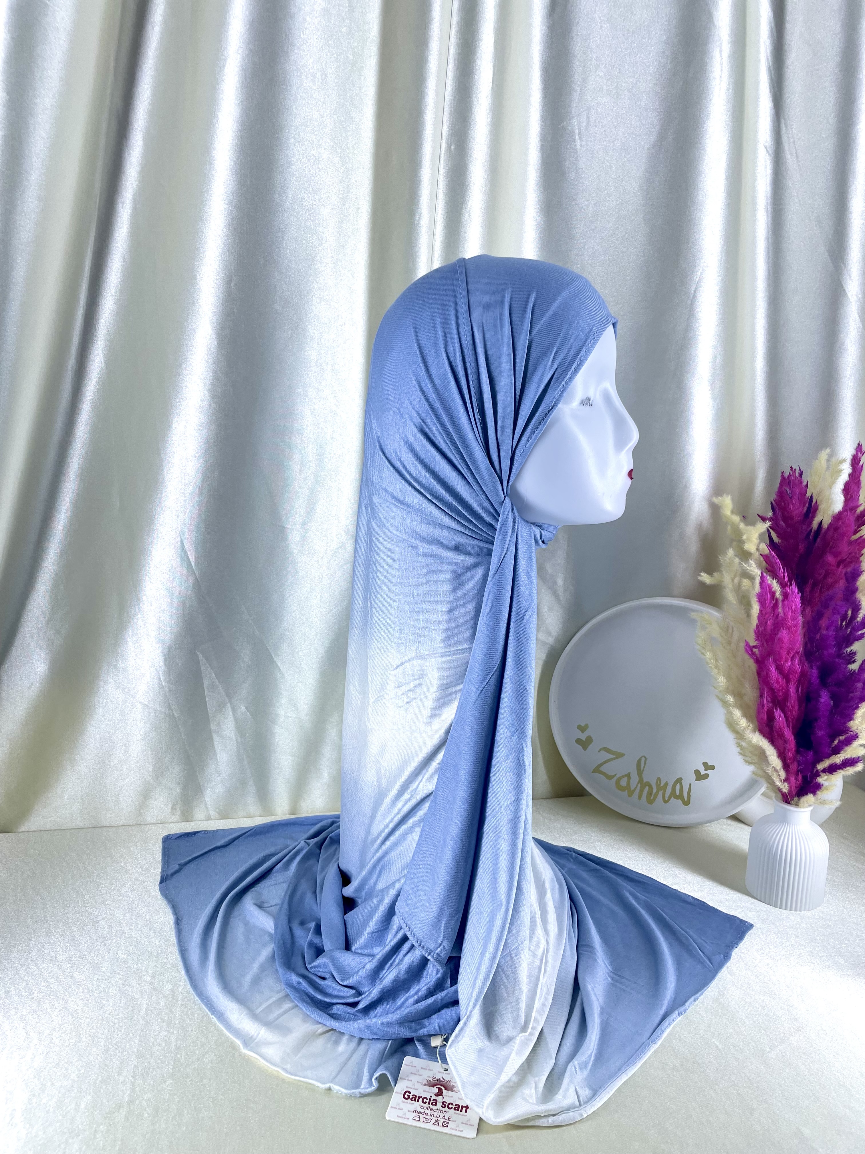 Lycra dégradé Bleu ciel