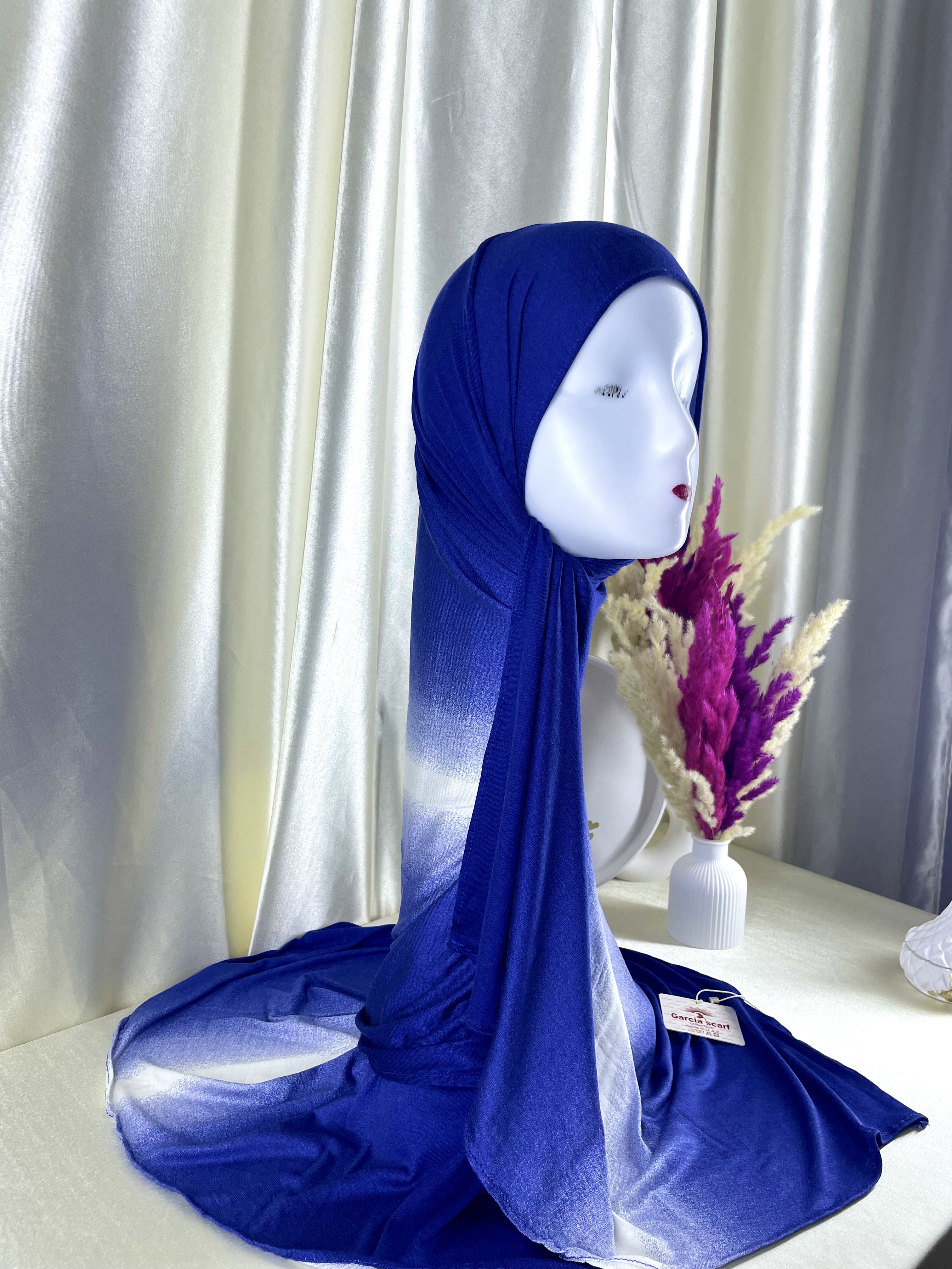 Lycra dégradé bleu marine