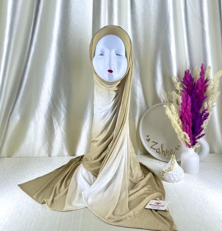 Lycra dégradé Sable doré