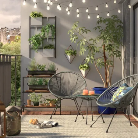 الحديقة والبالكون