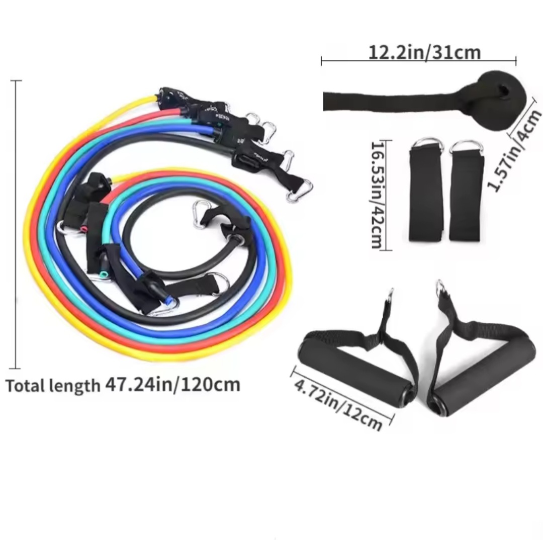 00050. RESISTANCE BANDS *NG43* حبال مطاطية للتمارين الرياضية