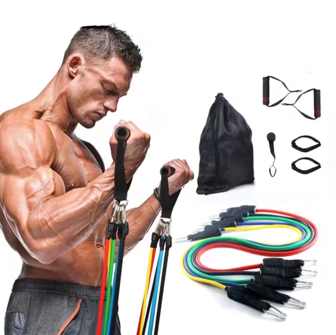 00050. RESISTANCE BANDS *NG43* حبال مطاطية للتمارين الرياضية