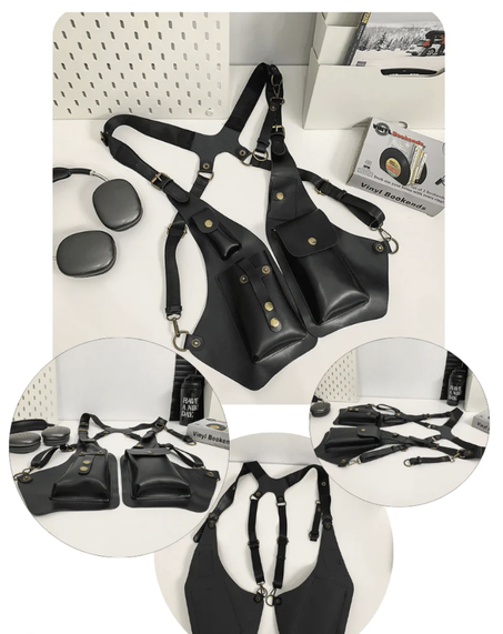 SAC A BONDOULIERE COWBOY EN CUIR VÉRITABLE