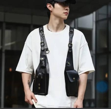 SAC A BONDOULIERE COWBOY EN CUIR VÉRITABLE