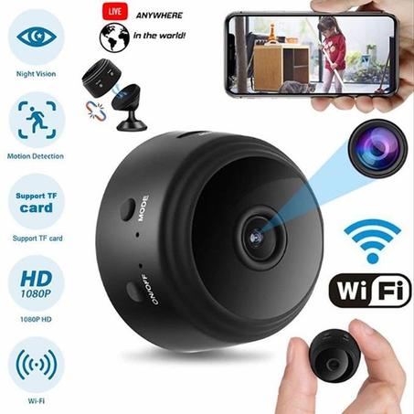 Mini caméra® de surveillance IP sans fil 1080p Wifi