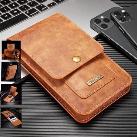 Étui de téléphone en cuir avec clip de ceinture, élégant et tendance