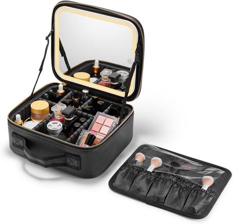 Trousse Maquillage Mobile Avec Miroir LED ©