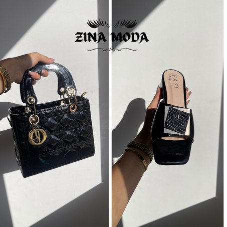 طقم مكمل للإطلالة – صاك + صندال متناسقين