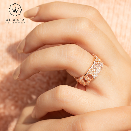 خاتم فضة برونز -05