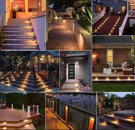 مصباح LED أبيض دافئ يعمل بالطاقة الشمسية