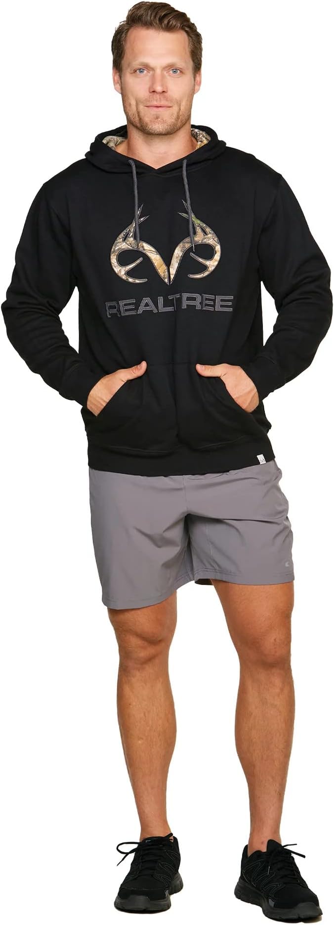 Realtree للرجال من Edge بلوفر من الصوف بشعار