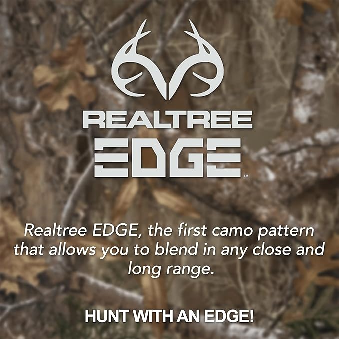 Realtree للرجال من Edge بلوفر من الصوف بشعار