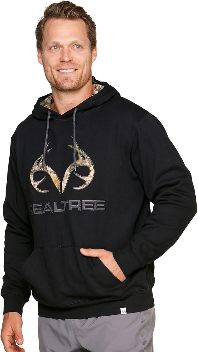 Realtree للرجال من Edge بلوفر من الصوف بشعار