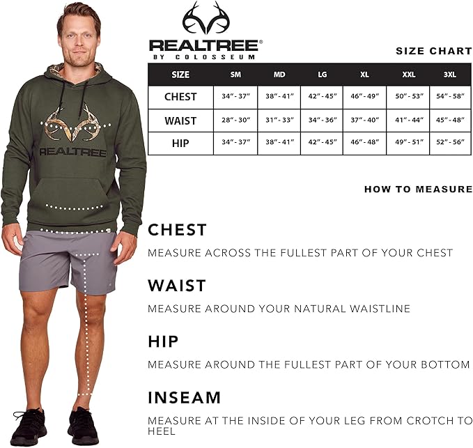 Realtree للرجال من Edge بلوفر من الصوف بشعار