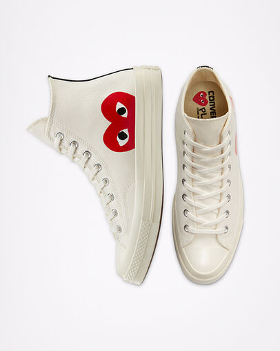 Converse x Comme des Garçons PLAY Chuck 70  Lait