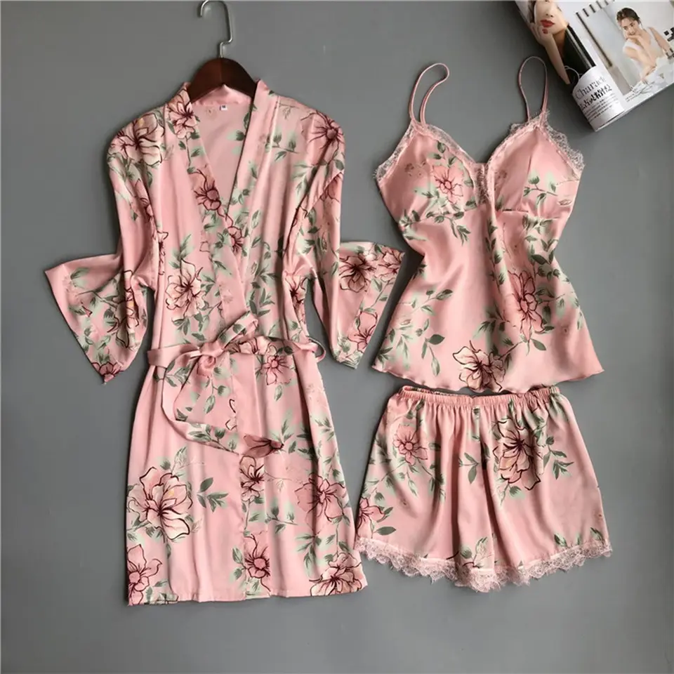 Ensemble de Pyjama Chemise de Nuit
