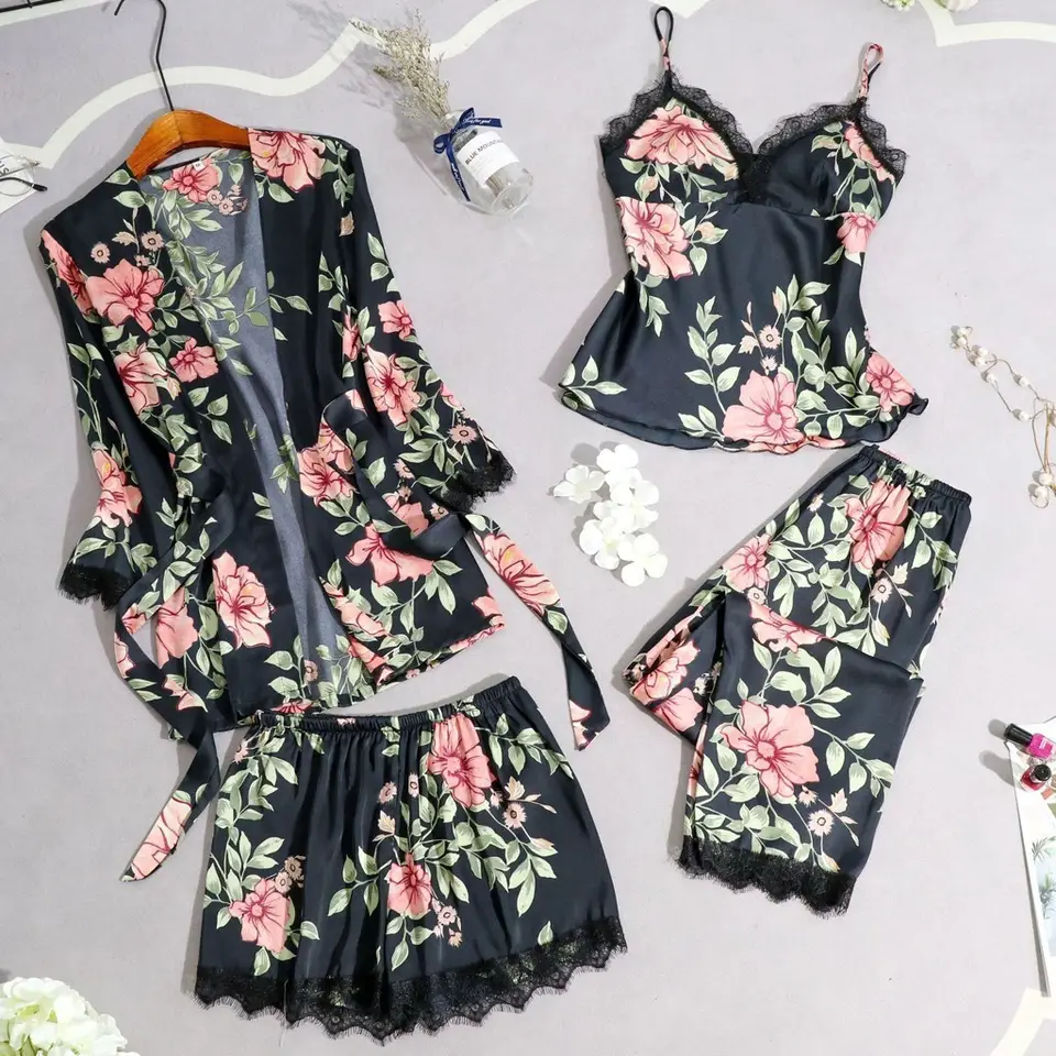 Ensemble de Pyjama Chemise de Nuit
