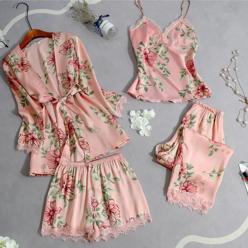 Ensemble de Pyjama Chemise de Nuit