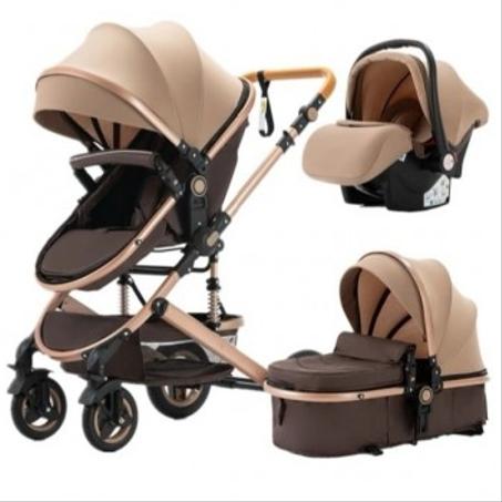 Poussette BELECOO  3 en 1 Pour Bébé, Pliante et Légère