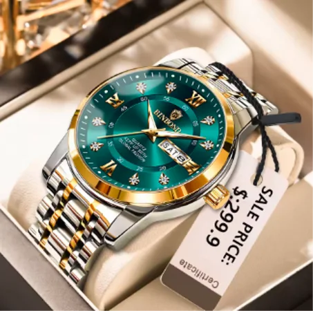 Relogio Masculino ساعة كلاسيكية رياضية مقاومة للماء