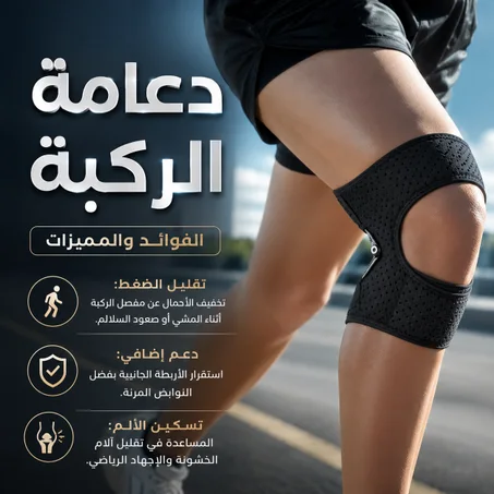 دعامات الركبة الطبية | دعم وثبات أفضل للمفصل