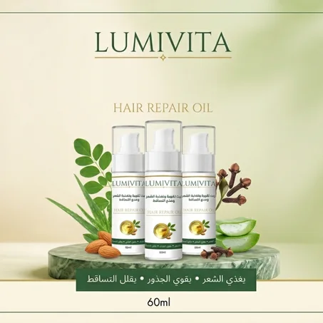 زيت تقوية وتغذية الشعر ومنع التساقط - Lumivita