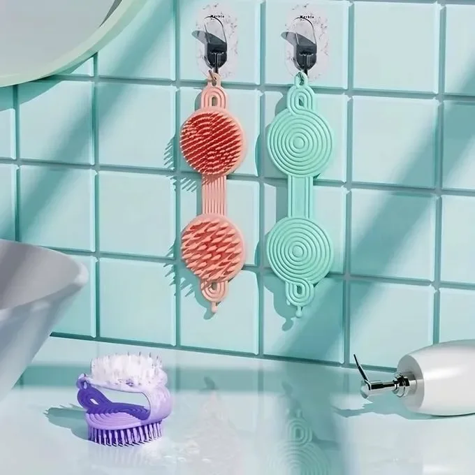 فرشاة مساج وتنظيف فروة الرأس المزدوجة – لشعر صحي ونظيف من الجذور