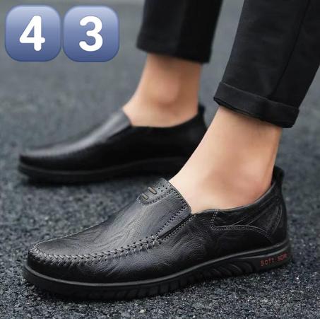 حذاء من الجلد الناعم للرجال المقاص 43