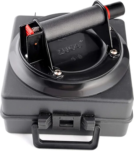 Elevador de vidrio de mano resistente con ventosa de 8 pulgadas, potente elevador de vacío industrial con asa para elevación de granito y reemplazo de ventana, capacidad de carga de 520 libra