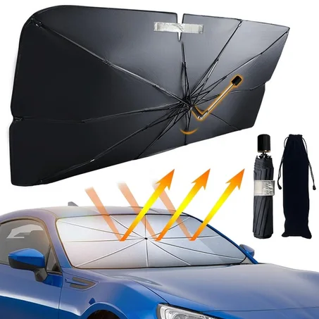 مظلة داخلية لحماية السيارات من اشعة الشمس الحارقة