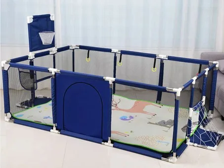 قفص مستطيل معدني للأطفال