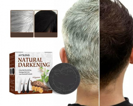 صابون شامبو طبيعي لتغميق الشعر و ازالة الشيب