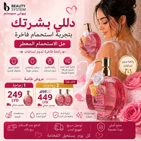 جل استحمام بيوتي سيستم معطر 500 مل