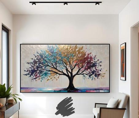 Tableau Arbre de vie coloré
