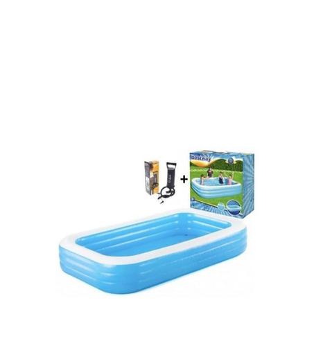 حوض سباحة منزلي مسبح اطفال نفخ مع مضخة هواء صغيرة