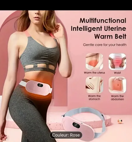 حزام تدفئة ذكي لتخفيف آلام البطن والظهر – مع شاشة رقمية وعلبة فاخرة