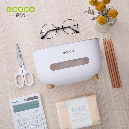 ECOCO متعددة الوظائف حامل مناديل الأنسجة مربع غرفة المعيشة غرفة الطعام الإبداعية بسيطة التحكم عن بعد حامل مناديل